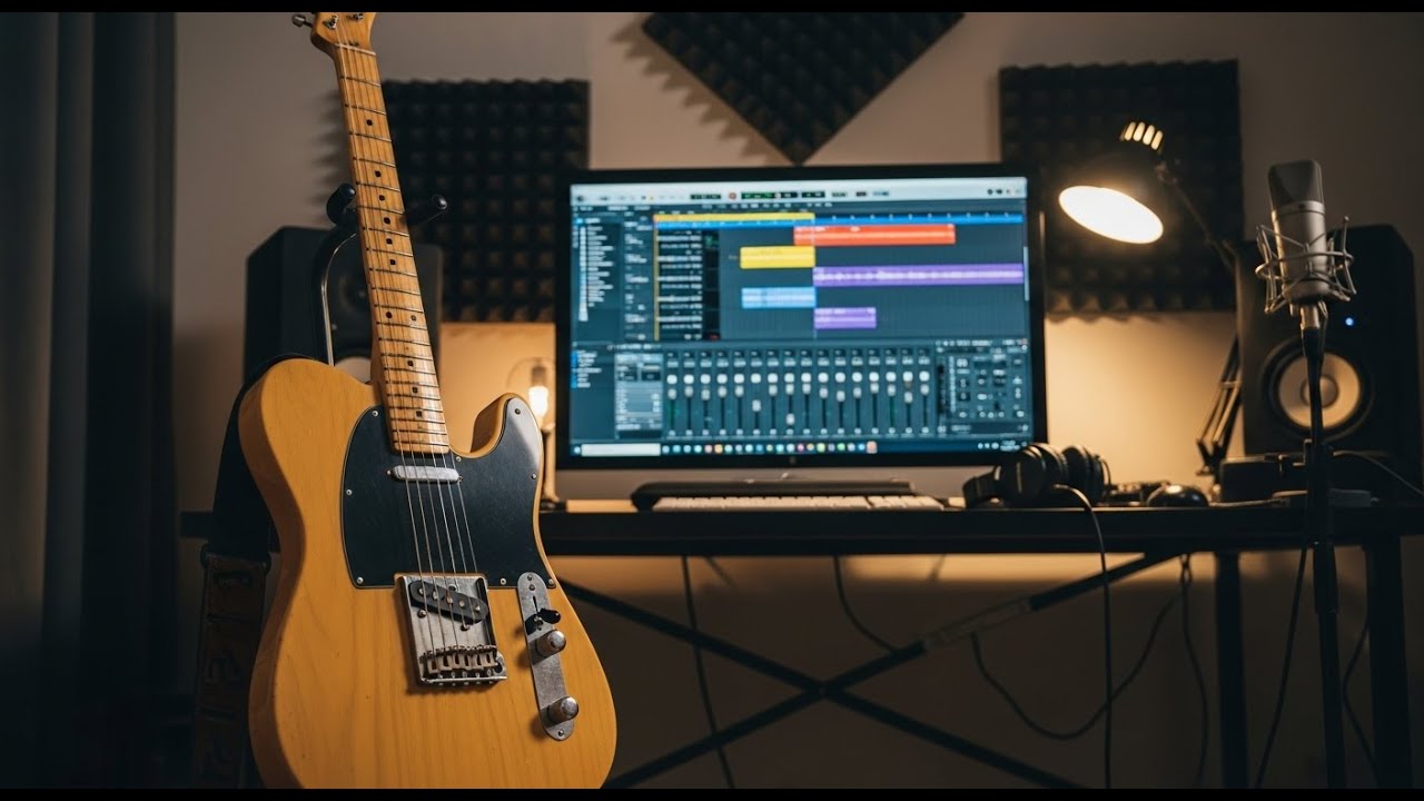 Elektro gitar ile serbest takılmaca, davul kanalı üzerine deneysel riffler...