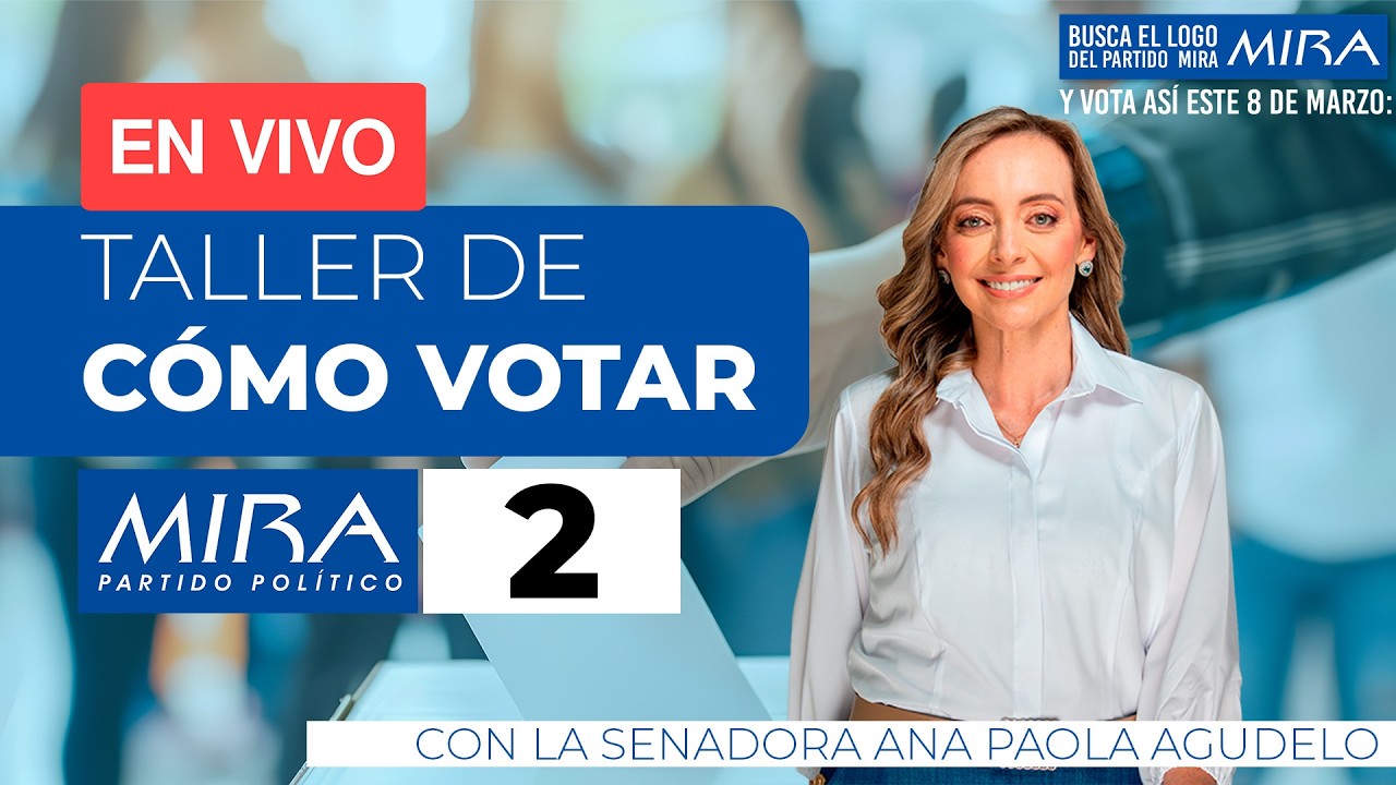 Taller de cómo votar con la Senadora Ana Paola Agudelo
