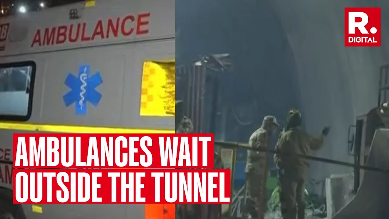 Uttarkashi Rescue Ops Underway; Ambulances Wait Outside The Tunnel, Nearby Hospitals On High Alert