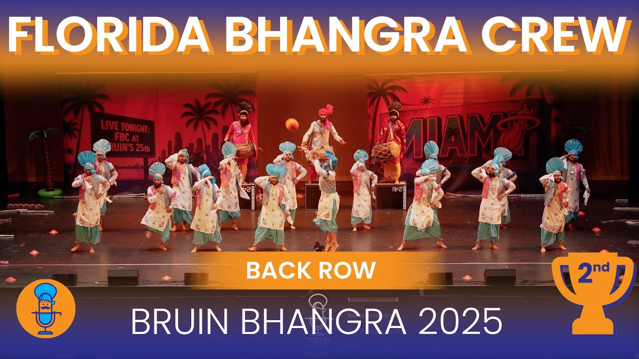 2nd Place | Florida Bhangra Crew | Bruin Bhangra 2025 | Back Row 4K