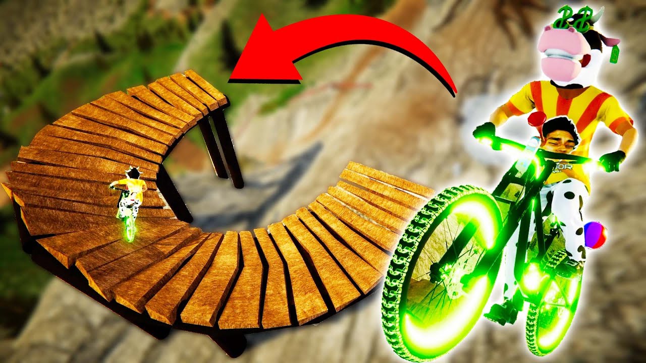 THE COOLEST MOUNTAIN BIKE RAMPS! (Descenders)