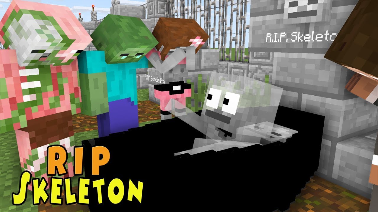 Monster School | RIP SKELETON | Monster School