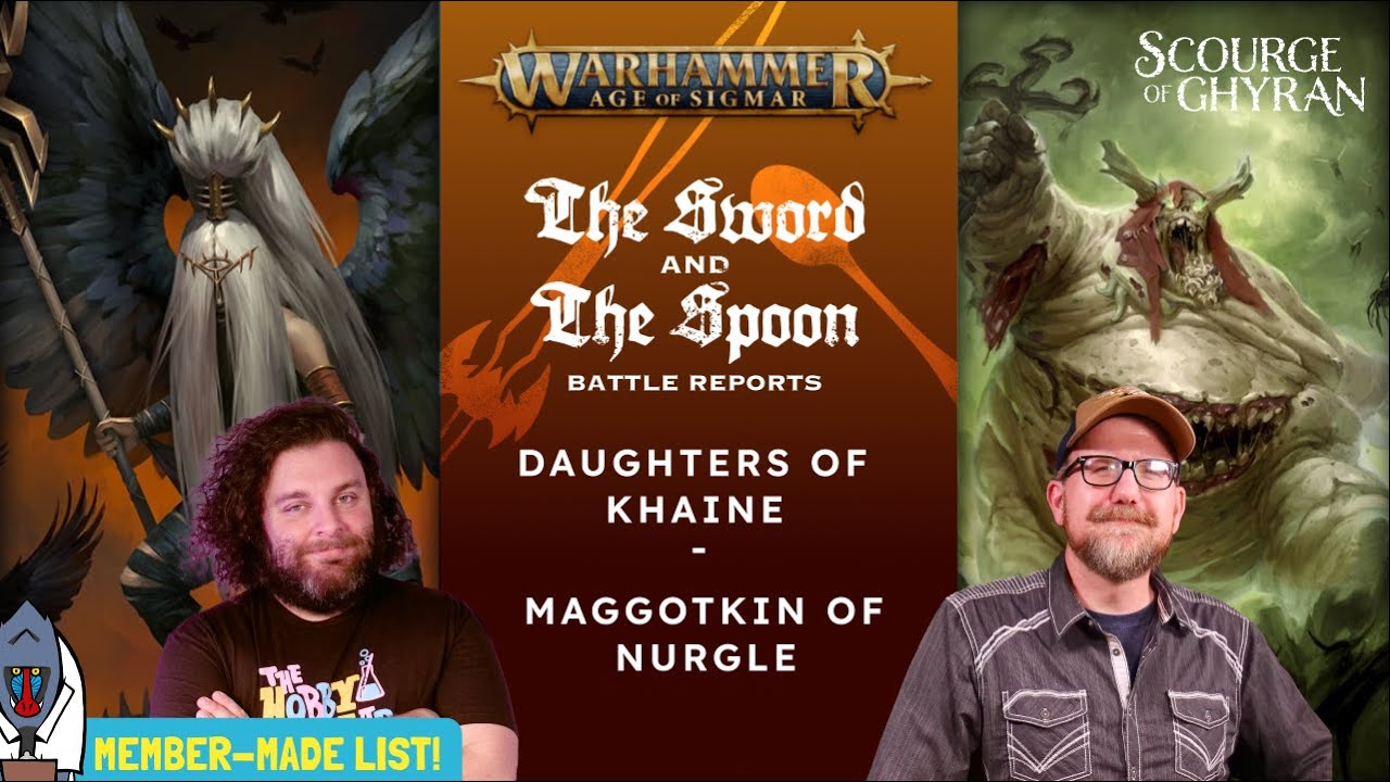 NEW GHB! Scourge of Ghyran! Daughters of Khaine vs Maggotkin #games #scourgeofghyran #ageofsigmar