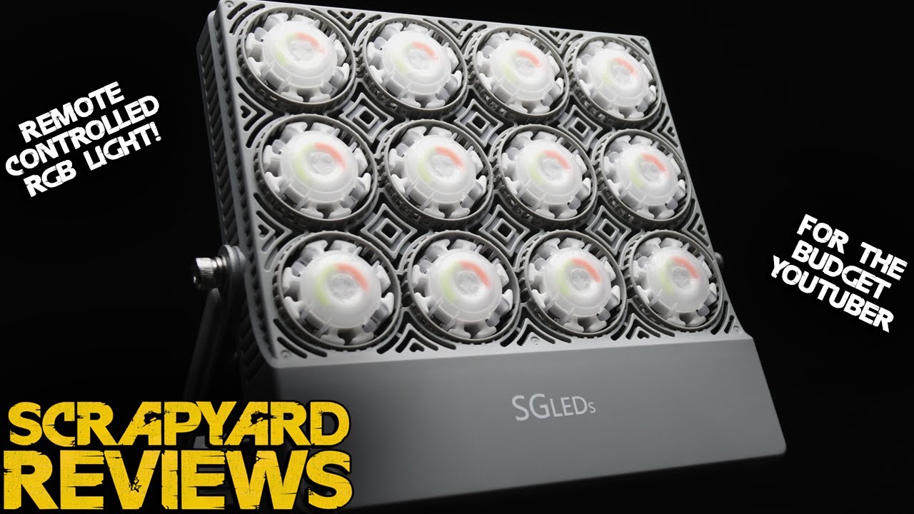 Excellent YouTuber Light On A Budget 🚥 SGLEDs 70W RGB Flood Light Review 👨‍🏫 Scrapyard Reviews
