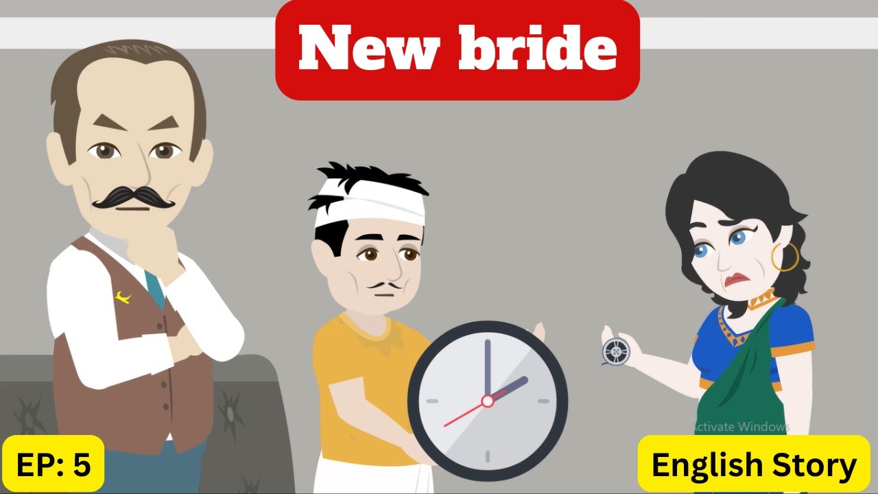 New bride #5| Animation Story| English Story| Learn English| Subtitles| Poonam Animates.
