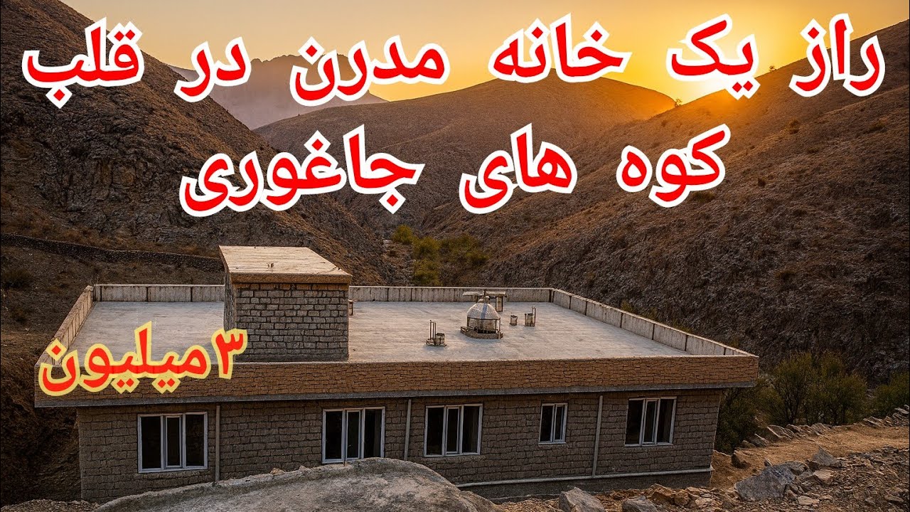 خانه ای رویایی ۳ میلیون افغانی در یک دره