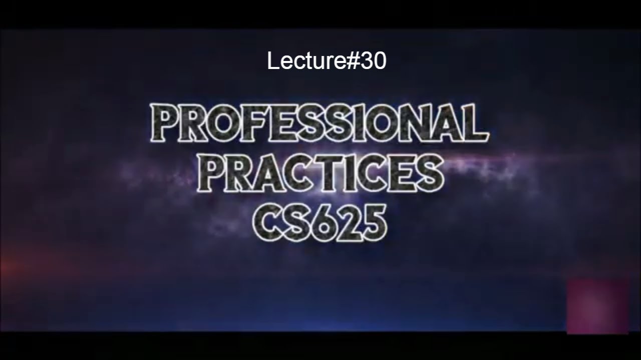 Lecture#30 