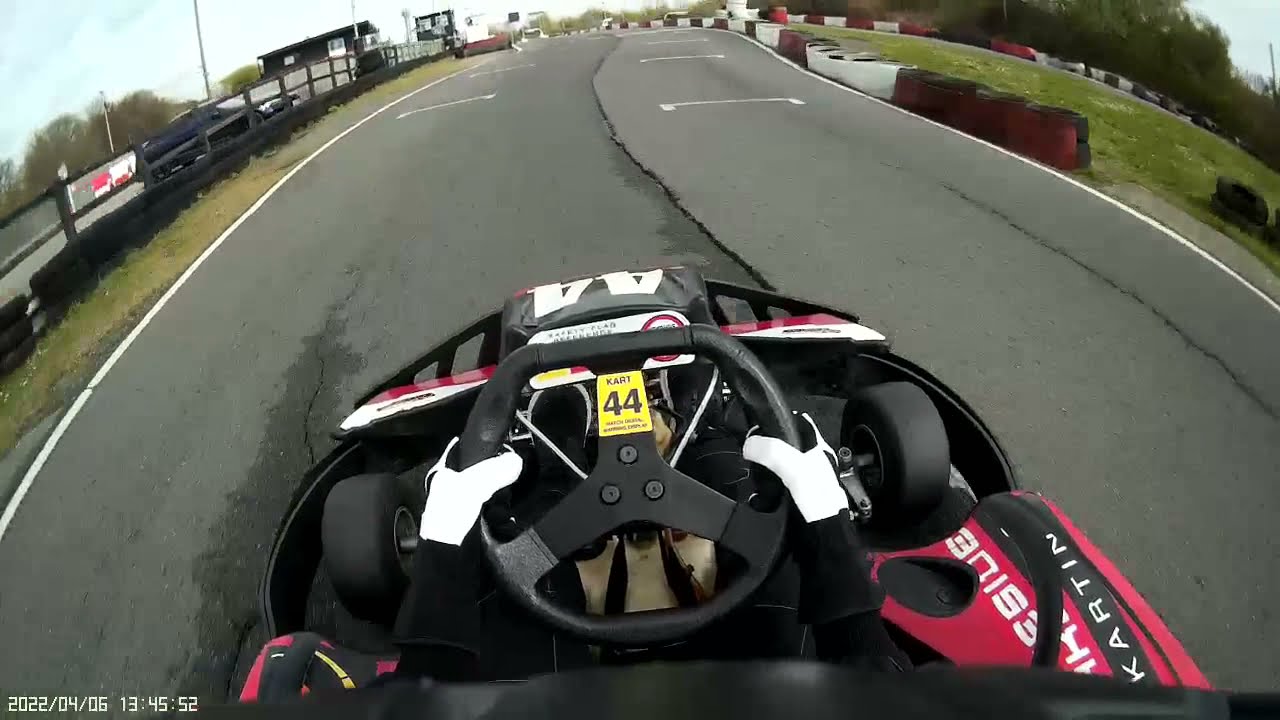 Lakeside Karting Helmet Cam Footage 06/04/2022