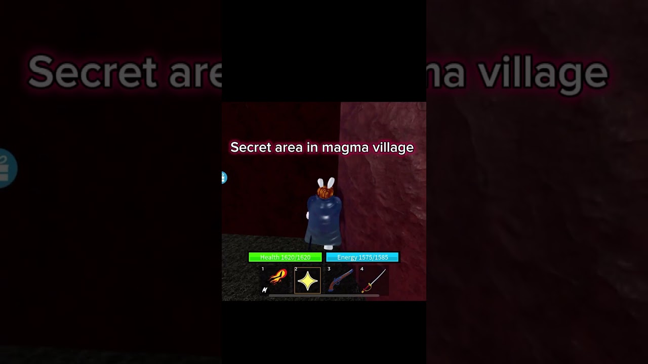 Secret area in magma village #roblox #bloxfruits #bloxfruit