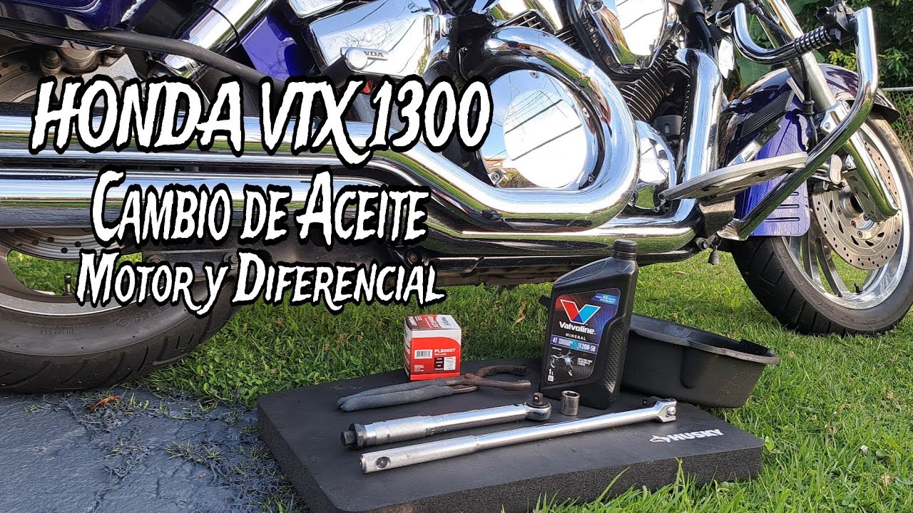 Como cambiar el aceite motor motora HONDA VTX 1300 @VPCustoms 