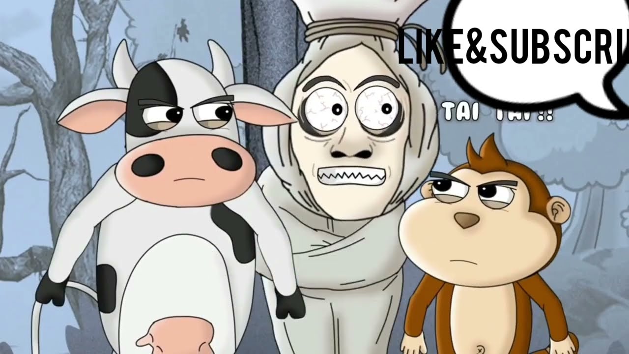 monyet dan sapi yang lucu@keluarga kecil ku2626