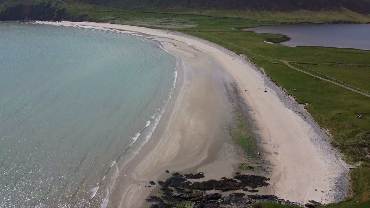 Tresta Beach - Fetlar - Shetland - Scotland (4k Drone Footage)