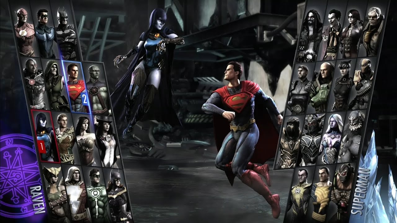 Raven Vs Superman INJUSTICE Gods Among Us #videojuegos #gameplays