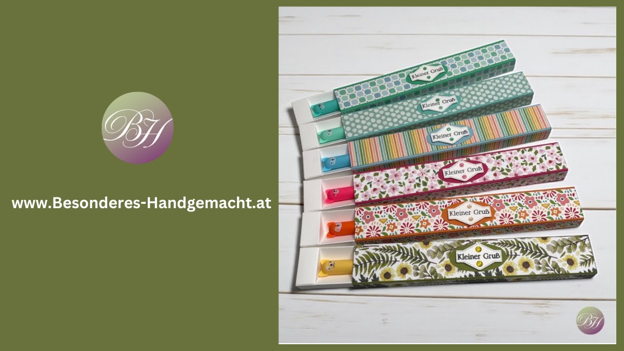 Kugelschreiber Verpackung / Swap / Schritt für Schritt Anleitung / Stampin‘ Up!