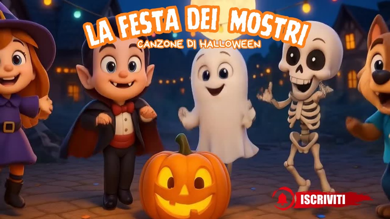 Canzone di Halloween 🎃 La Festa dei Mostri 👻Musica divertente per bambini