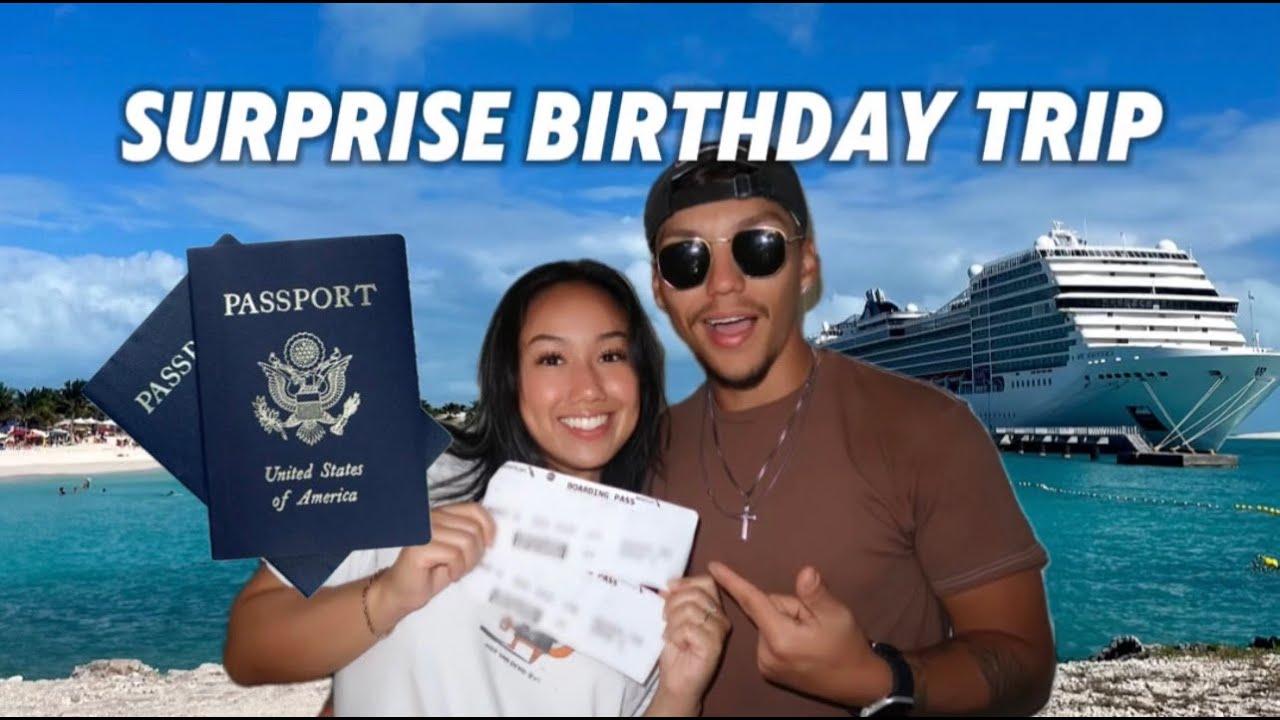 surprising my fiancé with a birthday trip to THE BAHAMAS!!!