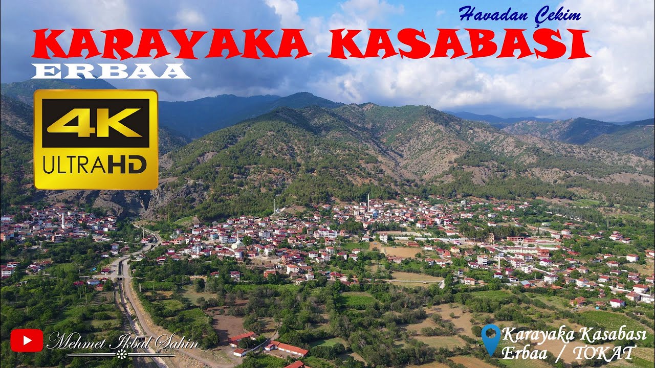 Karayaka Kasabası - ERBAA / 4K Havadan Çekim 1 / Ne Zaman Anarsam Seni ilahisi enstrümantal