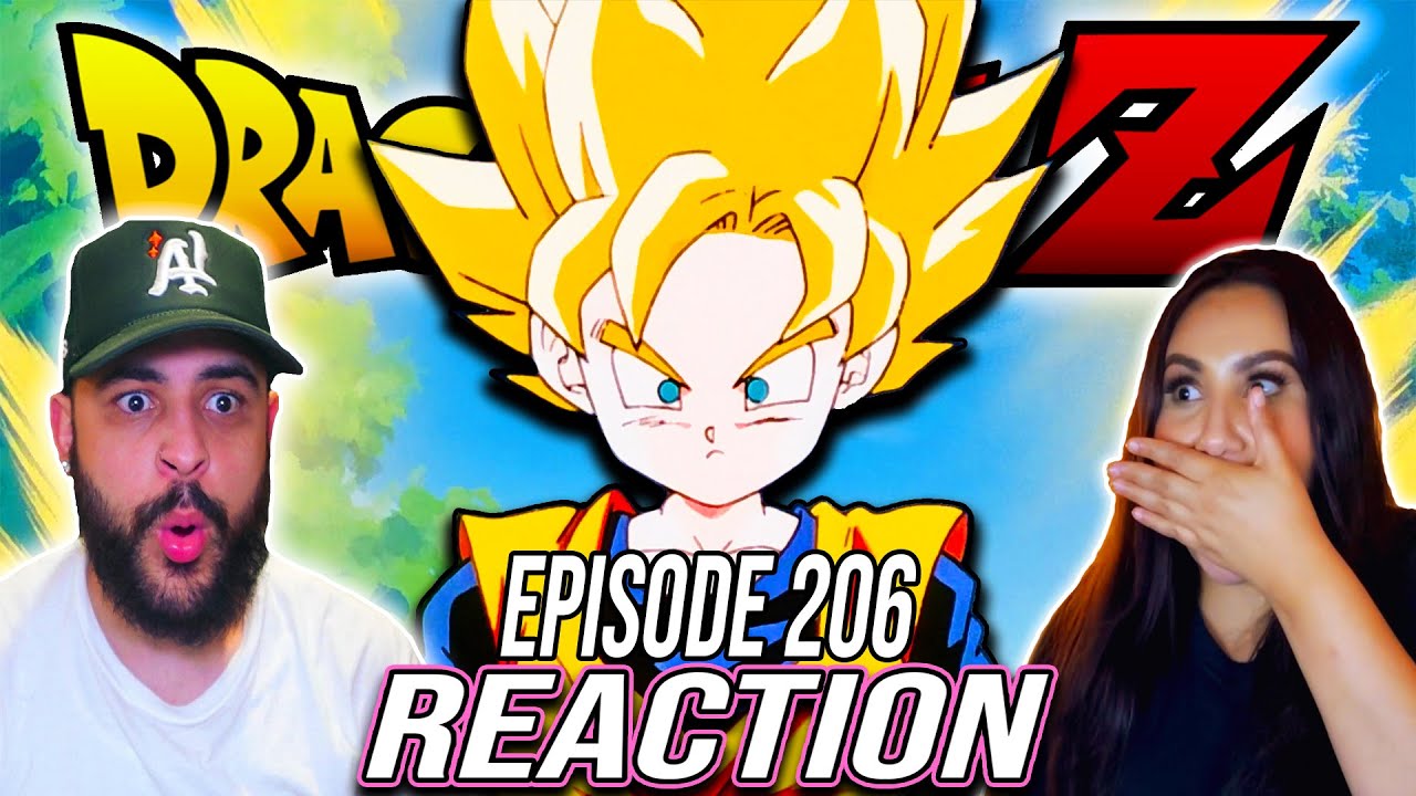 РЕАКЦИЯ ДЕВУШКИ НА ТО, ЧТО ГОТЕНС ВПЕРВЫЕ СТАЛ СУПЕР САЙЯНОМ! DBZ EP 206