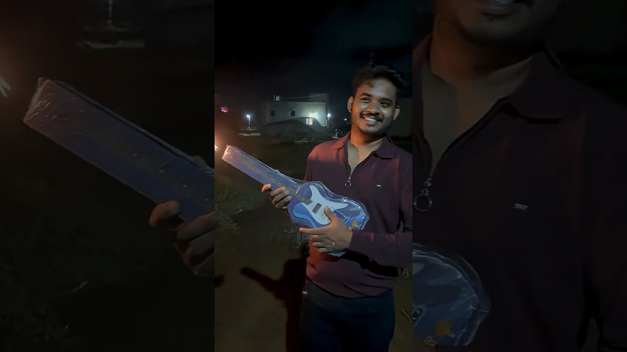 🎸Guitar Fireworks - Diwali went WRONG🎇 🎇 #shorts #guitarshorts #diwali #crackers