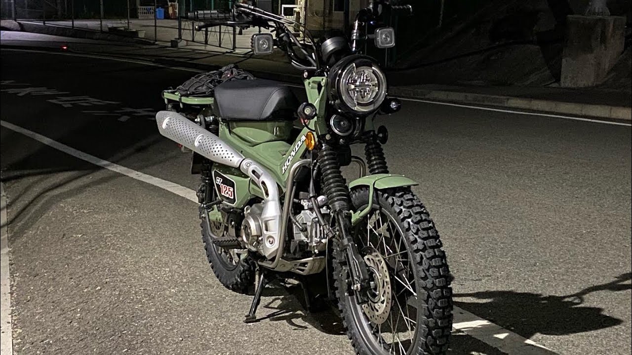 CT125 ブロックタイヤ装着