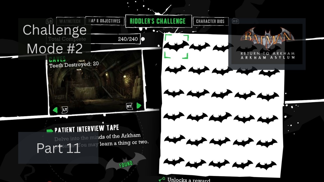 Riddle Me This + Challenge Mode (Batman: Return to Arkham Arkham Asylum) _ Part 11