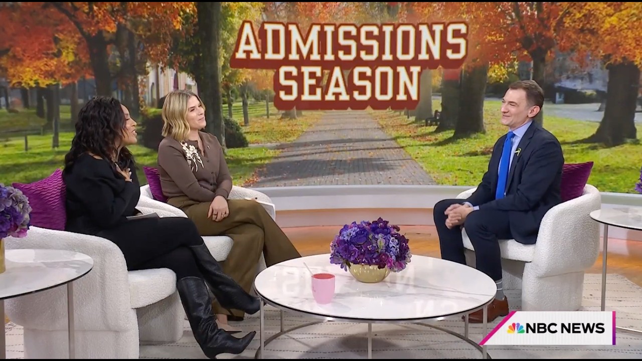 Rob Franek on NBC Today Show | College Admissions Tips | The Princeton Review