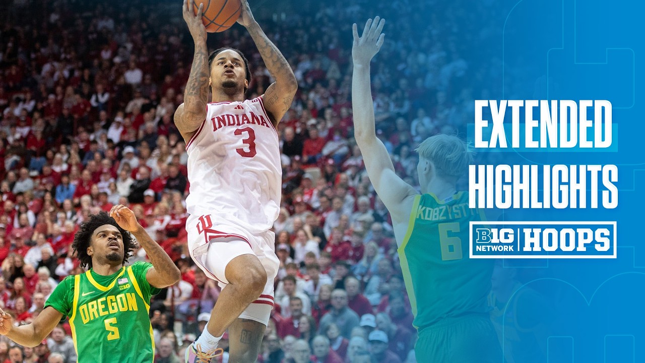 Oregon at Indiana | EXTENDED HIGHLIGHTS | Big Ten Basketball | 02/09/2026