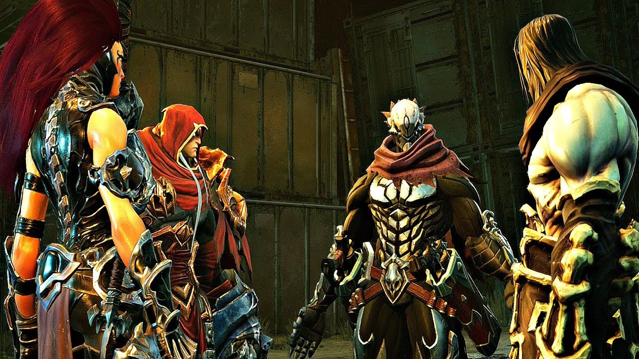 Darksiders 3 - All Four Horsemen Reunite (Full Cutscene) War, Death, Fury & Strife