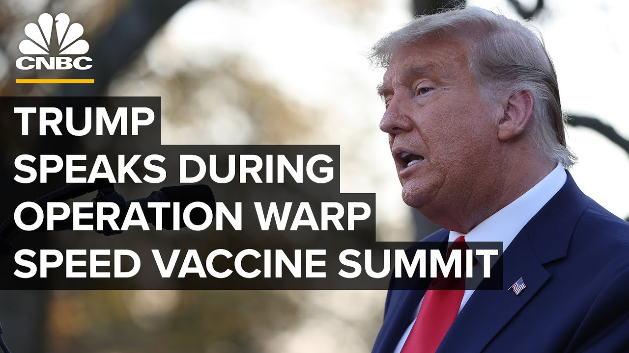 President Trump delivers remarks at Operation Warp Speed vaccine summit — 12/8/2020