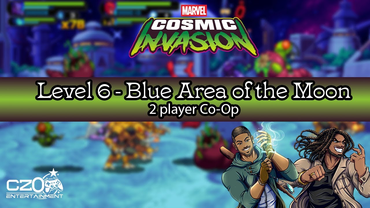 Marvel Cosmic Invasion – Level 6: Blue Area of the Moon | 2 Player Co-Op (No Commentary | PS5)