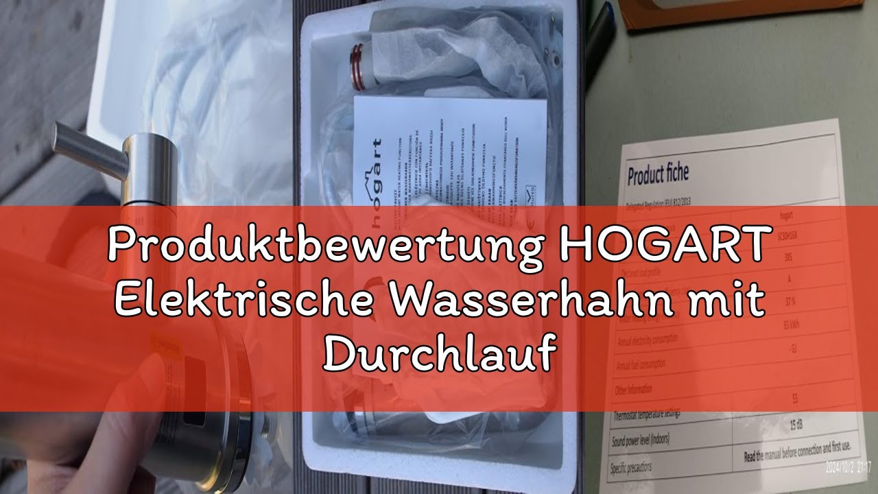 Produktbewertung HOGART Elektrische Wasserhahn mit Durchlauferhitzer 230v für Küche, Garten, Bad, Wo