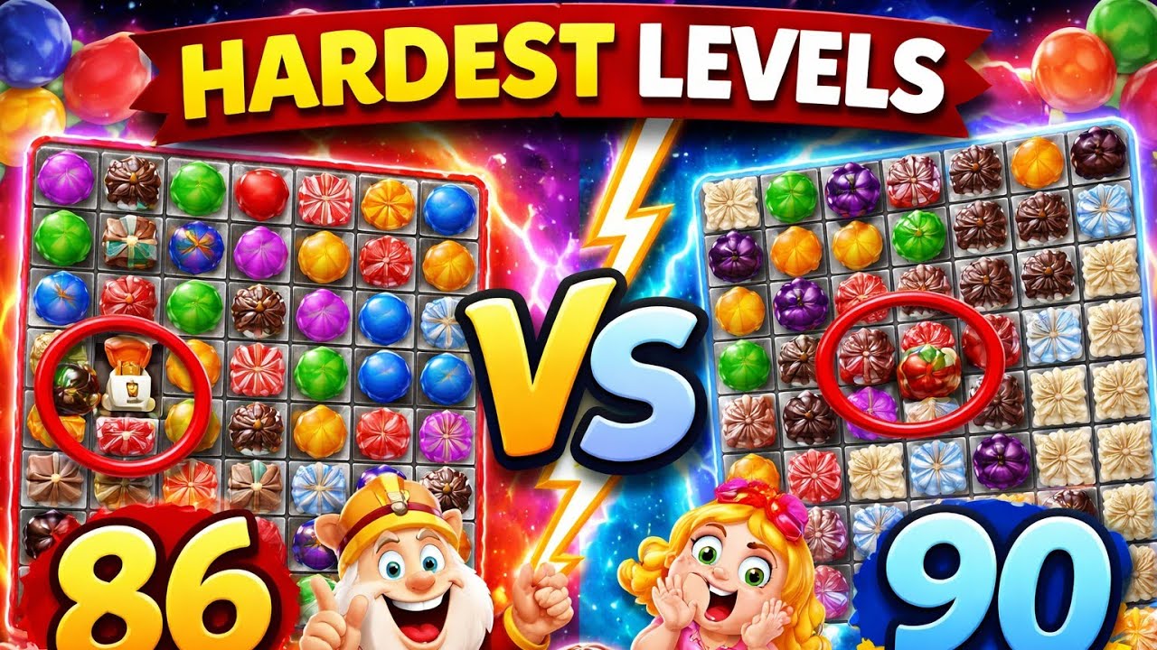 Candy Crush Saga Hard Levels 86 vs 90 😱 Which One Is Impossible? #trendingshorts #usavideo 