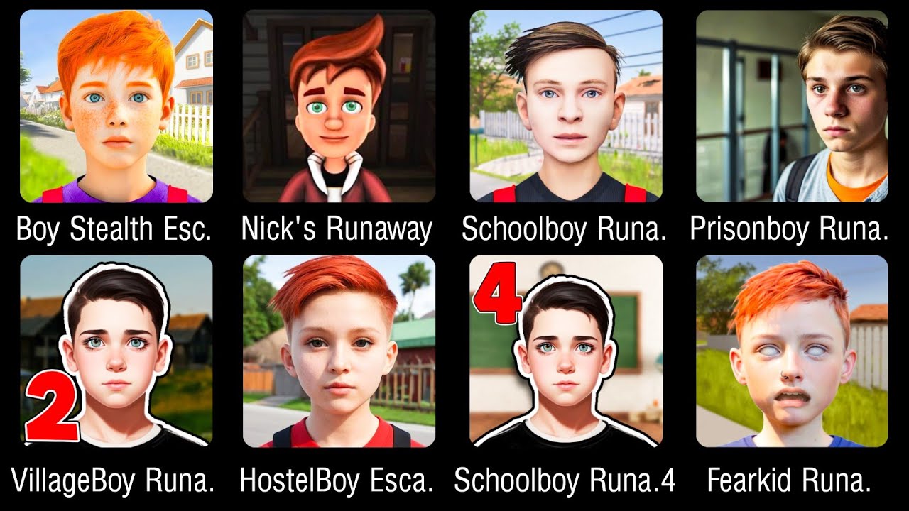 Schoolboy Runaway Stealth Army, Nick's Runaway, Boy Stealth Esc, Schoolboy Village 2 | Full Gameplay