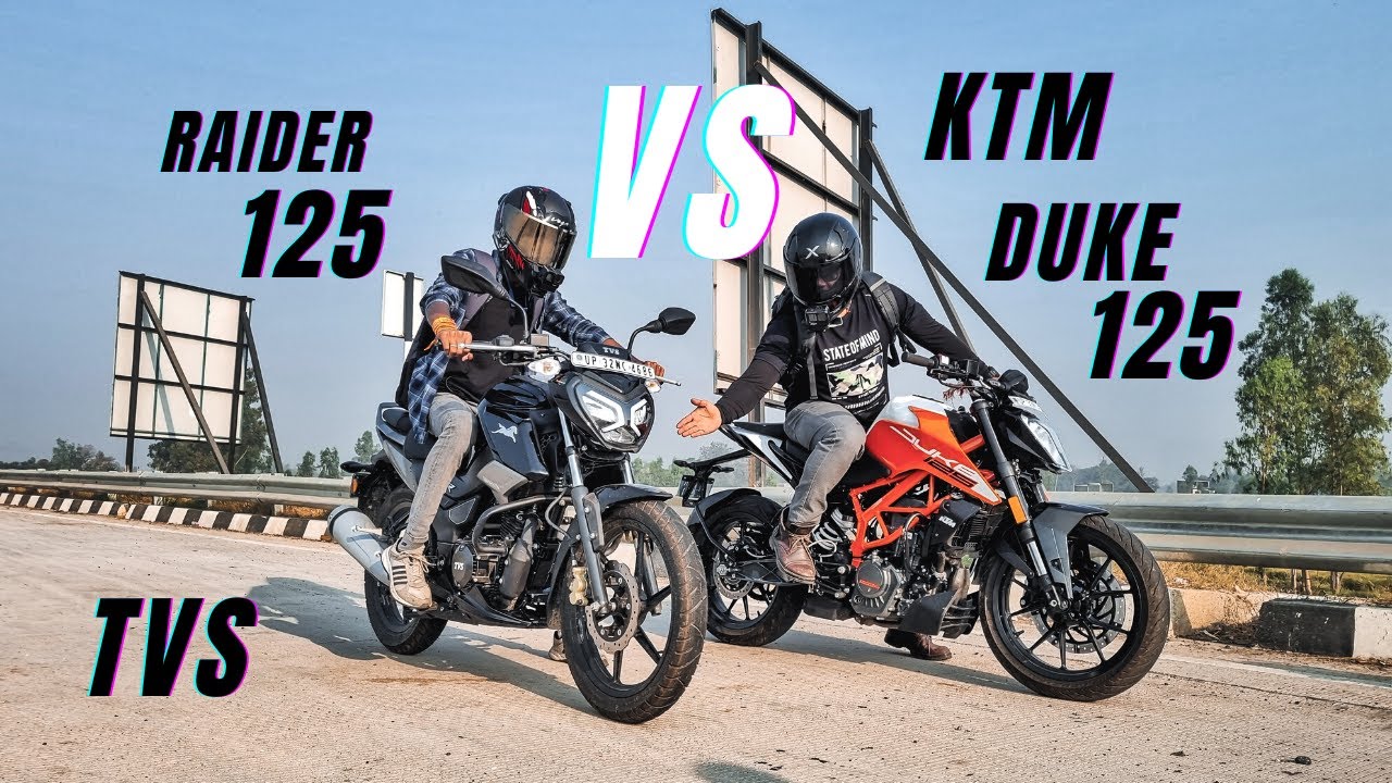 2023 Duke 125 Vs Tvs Raider Long Race Amazing Results | Kate Ki takkar😱