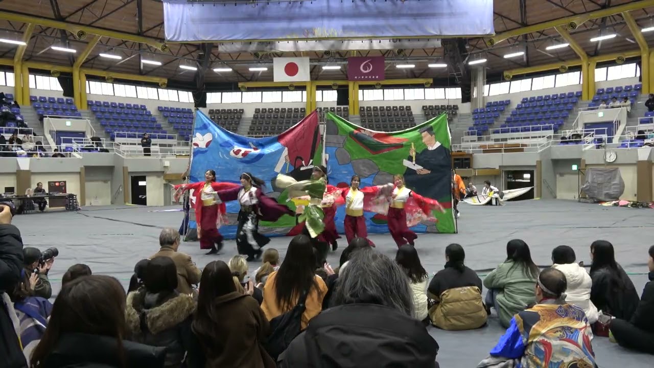 【葉月祭り公式】第７回葉月まつり　岡山うらじゃ連 四季　武道場