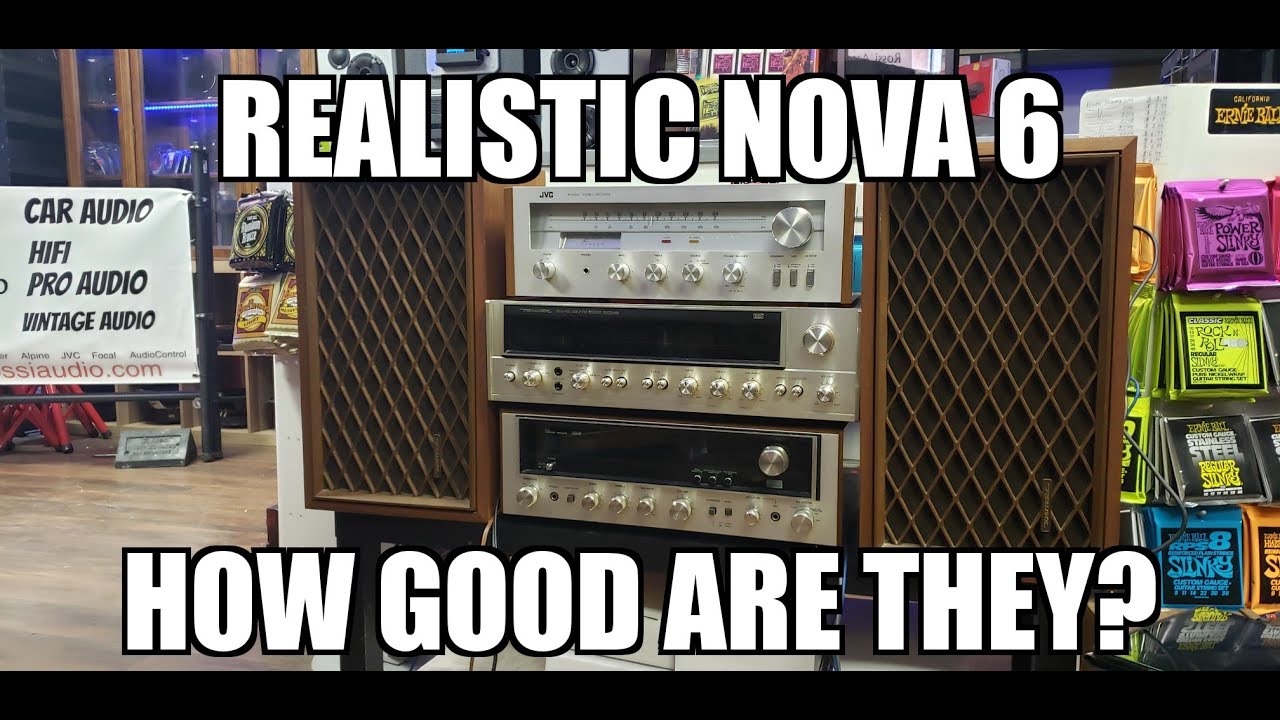 We got in some Realistic Nova 6 speakers. Now how good are these 1977 speakers.