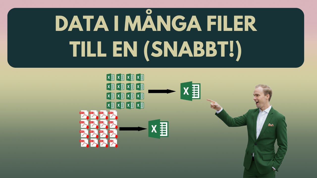 Excel - Kombinera data från ALLA filer i en mapp (SNABBT)