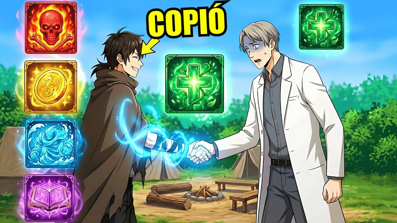 Disparo, Curaci&oacute;n, Invocaci&oacute;n &mdash; Copia Habilidades Aleatorias a su Alrededor!  Resumen de Manhwa