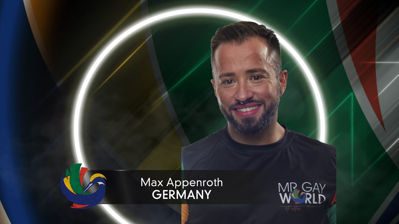 Mr Gay World 2022 Delegate - Germany - Max Appenroth