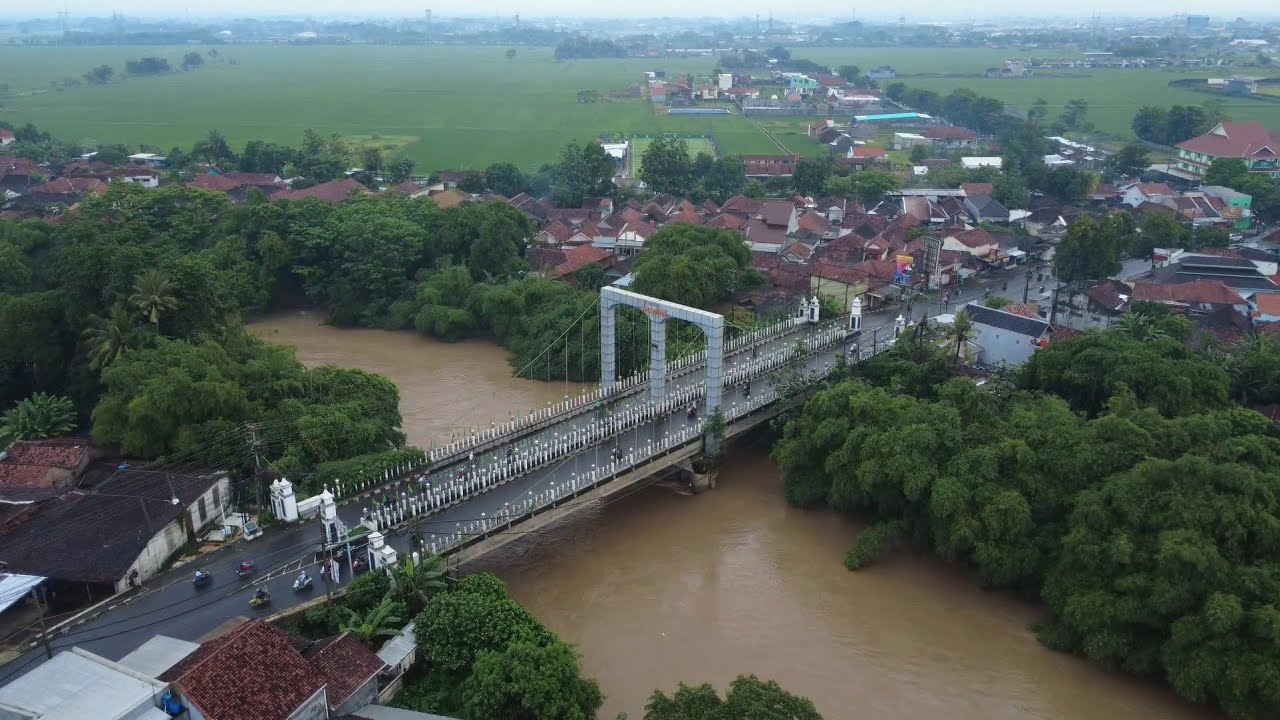 Drone View : Jembatan Pringgodani, Kec Kedungwuni Kabupaten Pekalongan