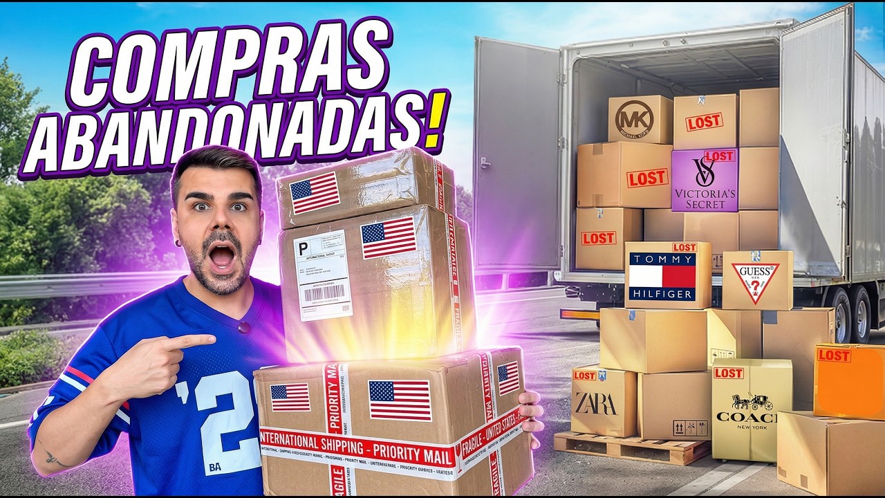 ABRINDO CAIXAS MISTERIOSAS COM COMPRAS ABANDONADAS NOS EUA! - Titi Fabri
