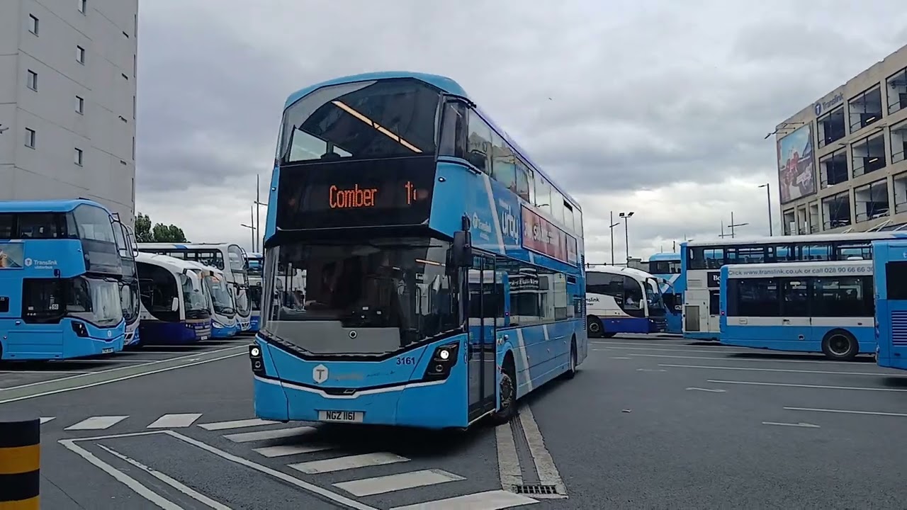 Translink Ulsterbus 433,2290,2525,3157 and 3161 and Translink Goldliner 1205 and 1271 in Belfast