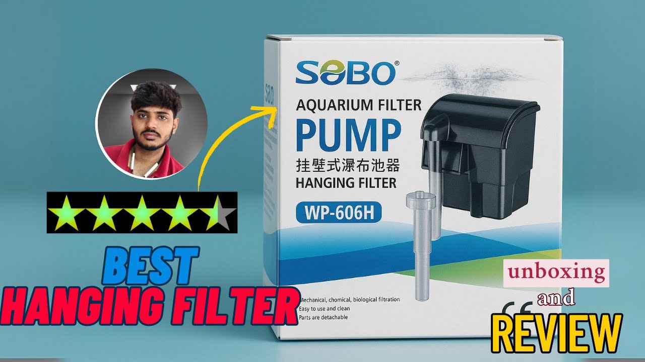 Sobo WP-606H Hanging Filter Review & Setup | Best Aquarium Filtration System for Clean Water!#filter