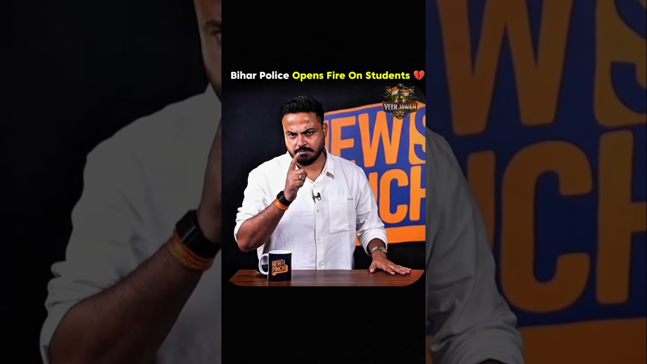 Bihar Police Opens Fire On Students 💔🥺 #shorts #ytshorts #biharnews #studentsprotest