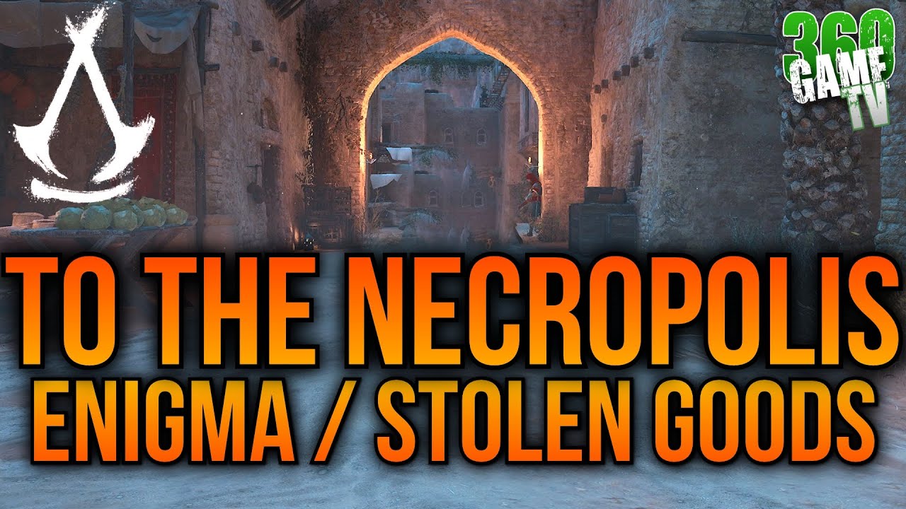 Assassin's Creed Mirage To The Necropolis Enigma Solution / Location - Stolen Goods Treasure Guide