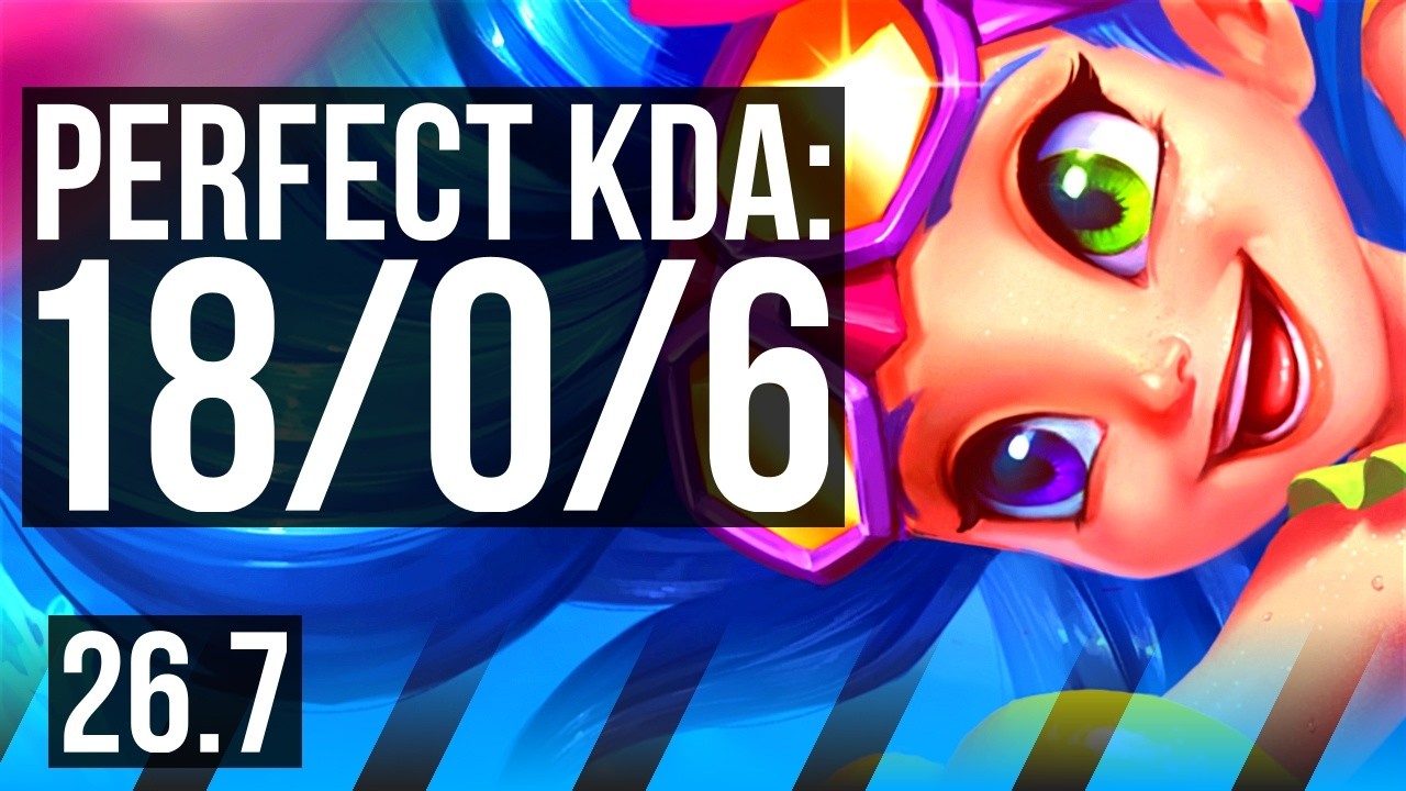 ZOE vs ZED (MID) | Perfect KDA: 18/0/6, 43K damage | EUW Diamond | 26.7