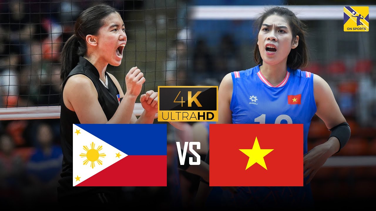 Full 4K | PHILIPPINES vs VIETNAM | Lâm Oanh thử tài chuyền hai Jia De Guzman