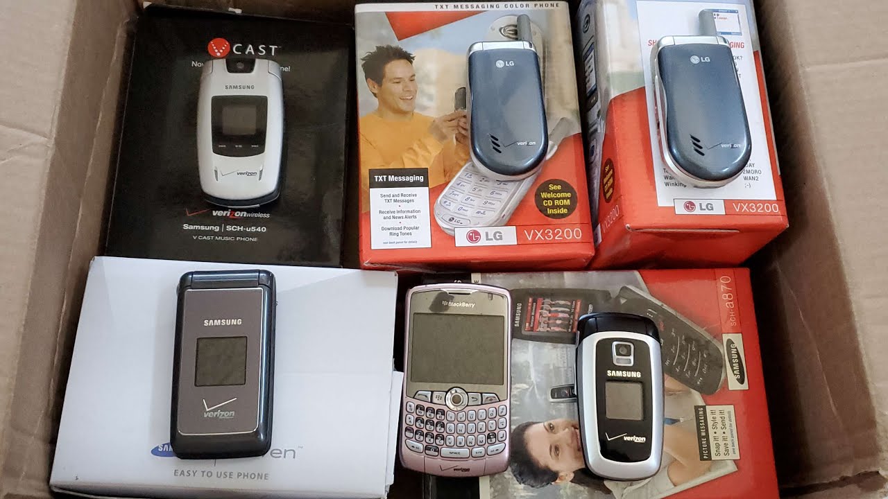 6-Piece Verizon Phone Lot Unboxing (ORIGINAL BOXES!)