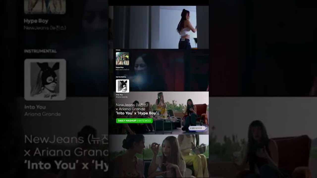 newjeans hypeboy x ariana into you antewoo mashup