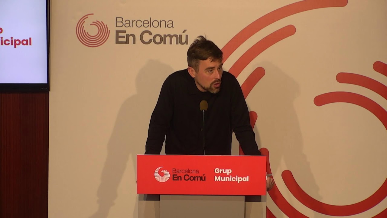 Roda de premsa del Grup municipal Barcelona en Comú